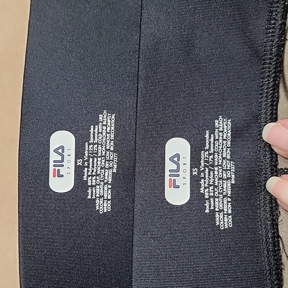 Fila Size XS 2-Pair Knee Length Leggings, Gently Used Condition - Picture 13 of 14